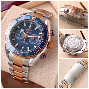 Omega Seamaster Planet Ocean blue Dail Dual Tone Men's watch 63