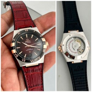 Omega Constellation Brown Strap Swiss Automatic Men's watch 83