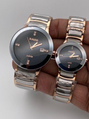 Rado Jublie Ceramic Dual tone Couple watch 15