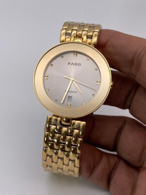 Buy Golden Swiss quartz Rado High Quality First Copy Watches