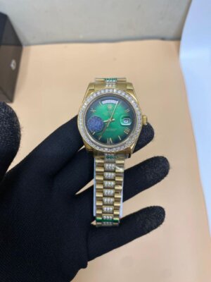 Rolex DayDate Green Dail Swiss Automatic watch115