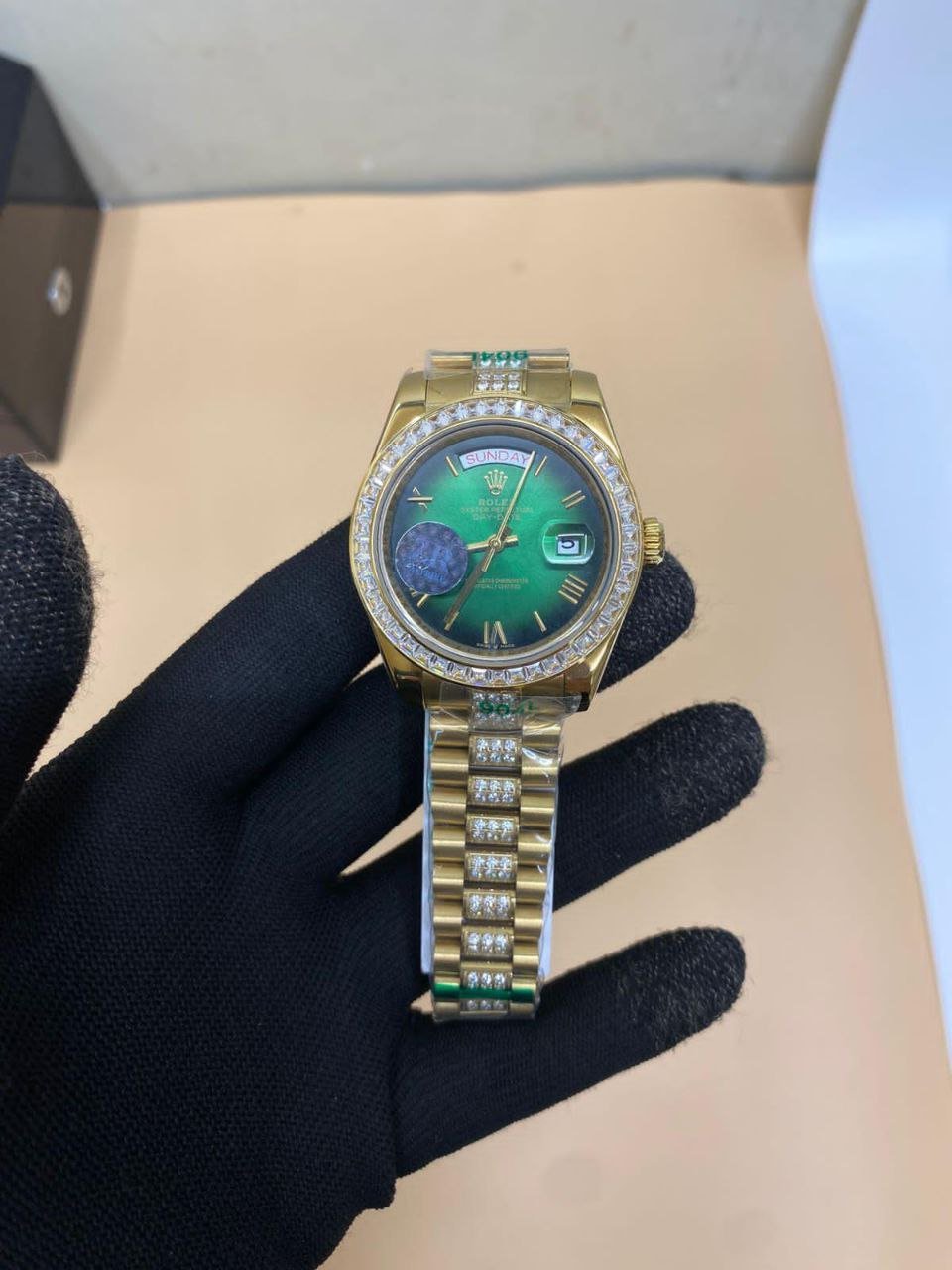 Rolex DayDate Green Dail Swiss Automatic watch115