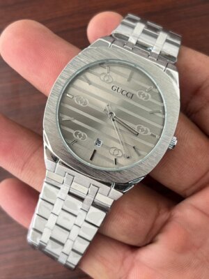 Replica Stainless steel men gucci first copy watch online