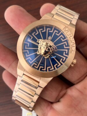 Replica first copy golden Versace clone watches India online