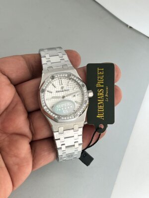 Audemars Piguet Royal Oak Diamond White Dail Ladies watch   11