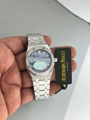 Audemars Piguet Royal Oak Diamond Sky Blue Dail Ladies watch   16