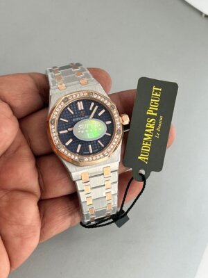 Audemars Piguet Royal Oak Diamond Blue Dail Ladies watch   15