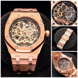 Branded First Copy Watch AP AAA+ skeleton dial watch in cash on delivery.