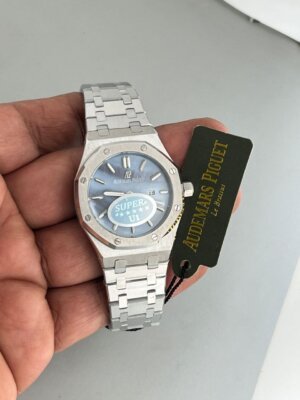 Audemars Piguet Royal Oak Sky Blue Mother of Pearl Ladies watch   2