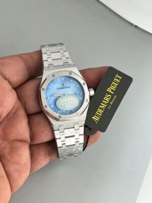 Audemars Piguet Royal Oak Sky Blue Mother of Pearl Ladies watch   3