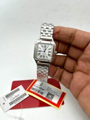 Cartier Swiss White Dail Stainless Steel watch   For Ladies 10