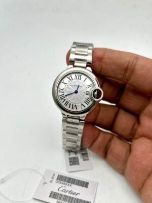 Cartier Swiss Pink Dail Stainless Steel watch   For Ladies 12