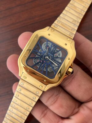 Luxury Expensive Cartier santos watch first copy price in India