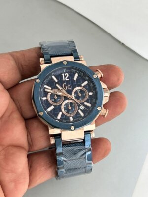 Gc Swiss Blue Dail - Blue Strap watch For Men 22