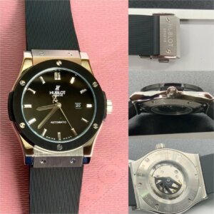 Hublot Vendom Classic black Rubber Strap Swiss Automatic watch 34