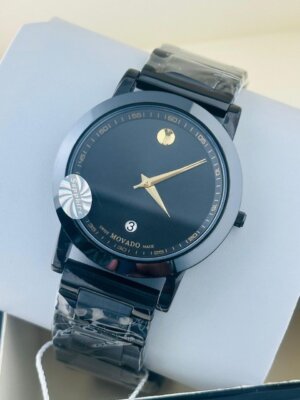Movado Swiss Made Full Black watch 1