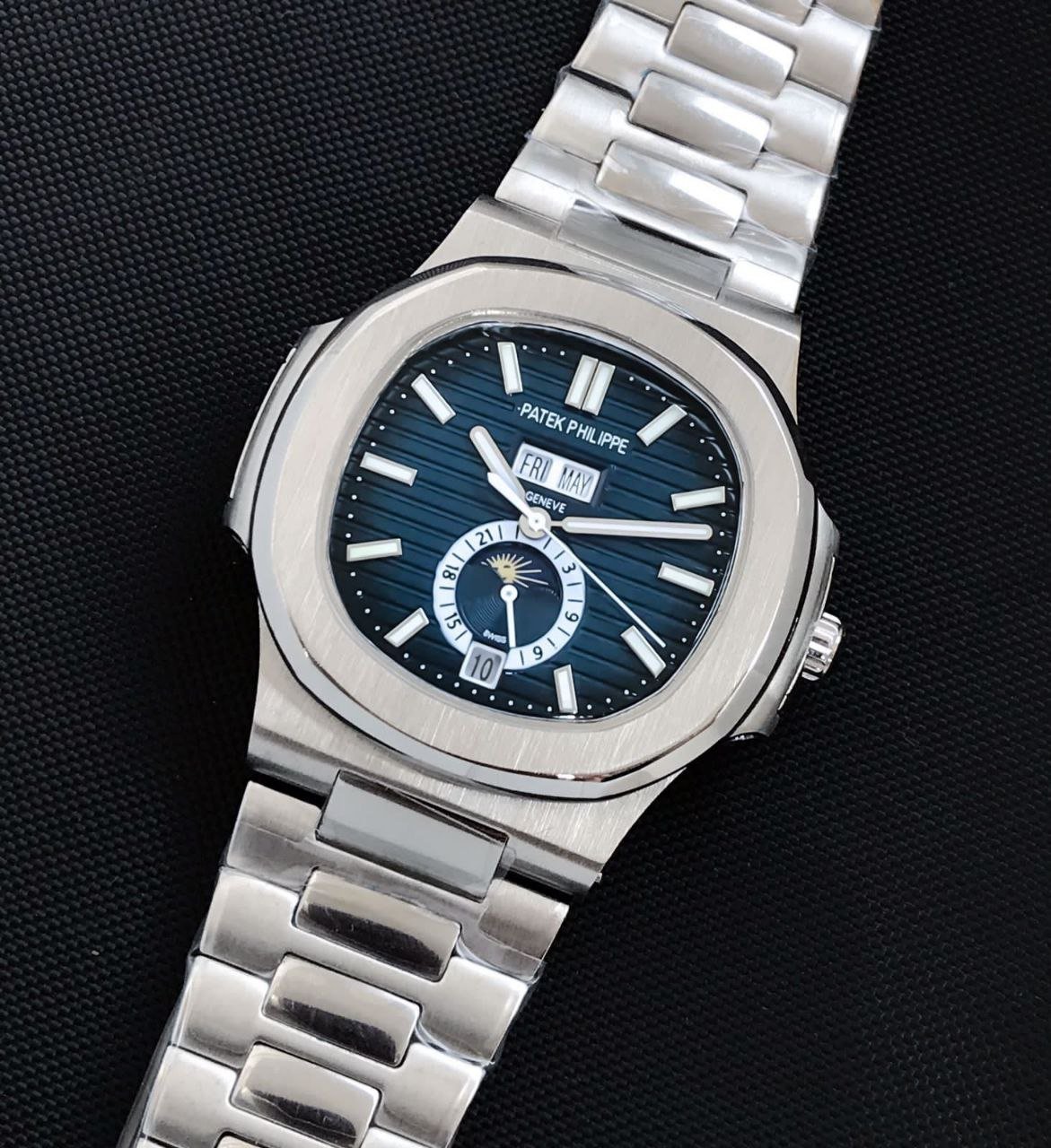 Patek Philippe Nautilus Annual Calendar Blue Steel Swiss Automatic watch 40 - Image 2