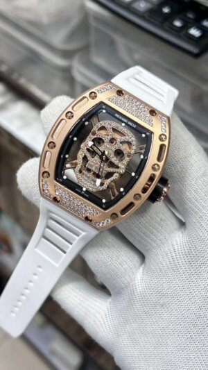 Richard Mille RM 11-02 Flyback GMT Rose Gold Titanium Rubber Swiss ETA Automatic High quality premium watch  5