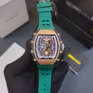 Richard Mille Green Rubber Swiss ETA Automatic High quality premium watch  8