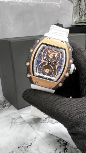 Richard Mille White Rubber Swiss ETA Automatic High quality premium watch  11
