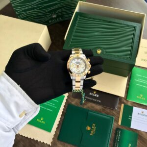 Rolex Daytona Cosmograph Dual Tone Pure Swiss ETA Automatic High quality premium watch 122