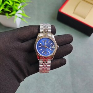 Rolex Datejust Blue Dail Stick Mark Swiss Automatic watch  For Ladies 9