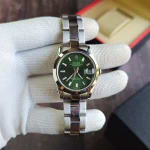 Rolex Datejust Green Dail Stick Mark Swiss Automatic watch  For Ladies 15