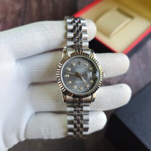 Rolex Datejust Grey Dail Daimond Mark Swiss Automatic watch  For Ladies 16