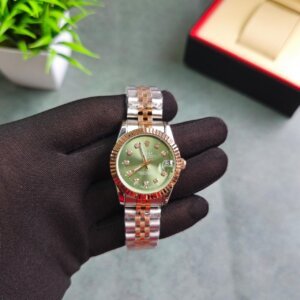 Rolex Datejust Green Dail Daimond Mark Swiss Automatic watch  For Ladies 35