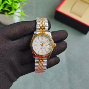 Rolex Datejust White Dail Stick Mark Swiss Automatic watch  For Ladies 25