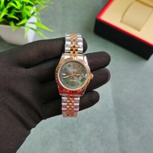 Rolex Datejust Green Dail Roman Mark Swiss Automatic watch  For Ladies 36