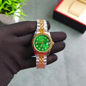 Rolex Datejust Green Dail Daimond Mark Swiss Automatic watch  For Ladies 27