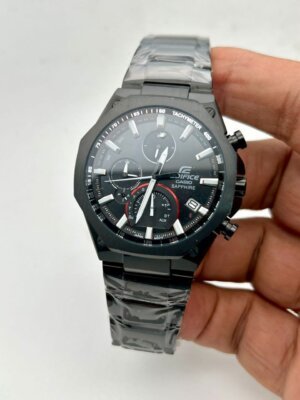 Casio Edifice Full Black watch for Men 41