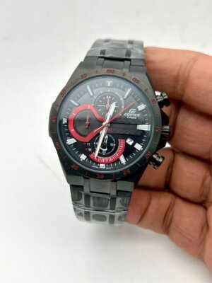 Casio Edifice Full Black watch for Men 37