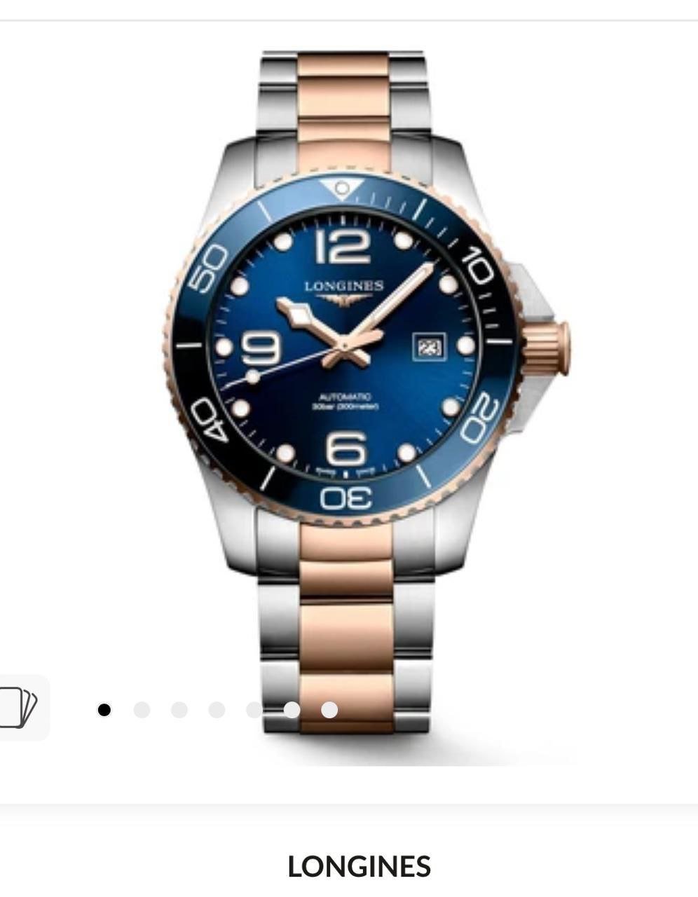 Longines Hydroconquest Dual Tone Swiss Automatic watch 12