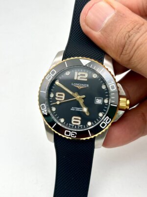 Longines Hydroconquest Black Rubber Strap Swiss Automatic watch 6
