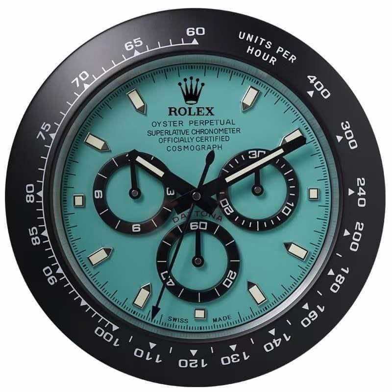 ROLEX DAYTONA TIFFANY BLUE PREMIUM QUALITY LUXURY WALL CLOCK 3
