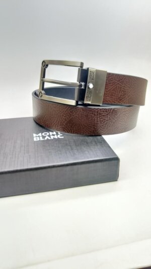 Replica Leather First copy Mont Blanc belt in cash on delivery