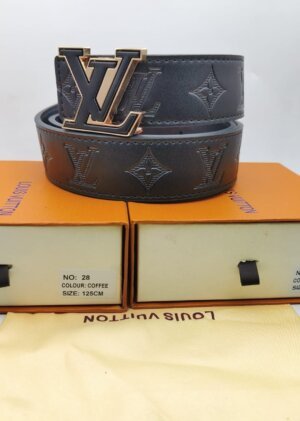 Reploca Leather First copy Louis Vuitton belt in cash on delivery