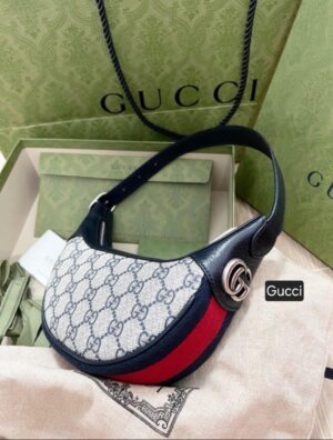 GUCCI GG OPHIDIA DOME 12A QUAILITY HALF MOON  BAG 42