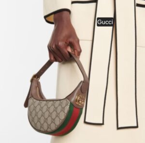 GUCCI GG OPHIDIA DOME 12A QUAILITY HALF MOON  BAG 43