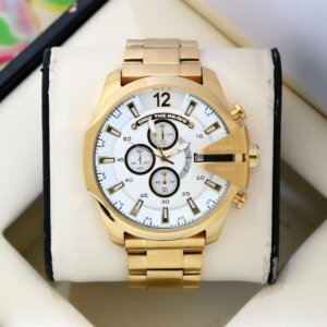 Diesel 10 Bar Golden White Dail watch for Men 21