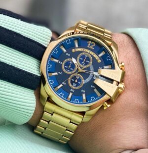 Diesel 10 Bar Golden Blue Dail watch for Men 24