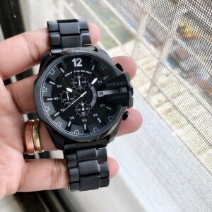 Diesel 10 Bar Full Black watch for Men 26