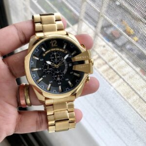 Diesel 10 Bar Golden Black Dail watch for Men 29