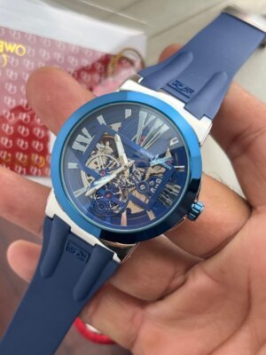 Ulysse Nardin Blast Turbullion Blue Rubber Strap Swiss Automatic watch 4