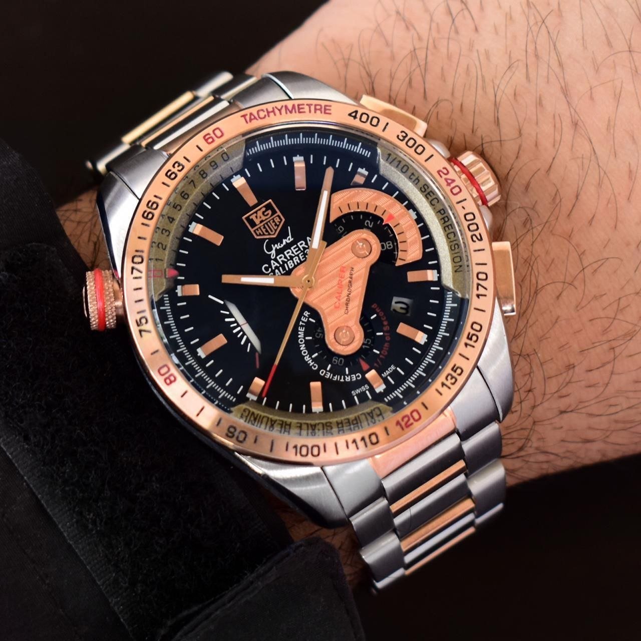Tag Heuer Carrera Calibre 36 Dual Tone Swiss Watch 42