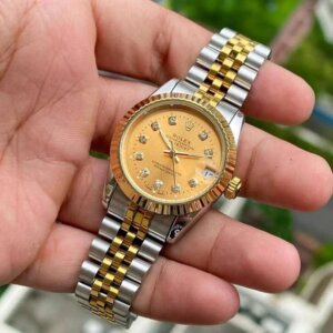 Rolex Datejust Golden Dail Roman Mark Swiss Automatic watch For Ladies 39