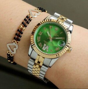 Rolex Datejust Green Dail Roman Mark Swiss Automatic watch For Ladies 40
