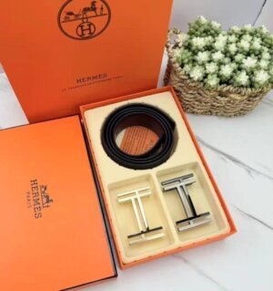Hermes Double Buckle High-End Quality Combo Set For Men 3